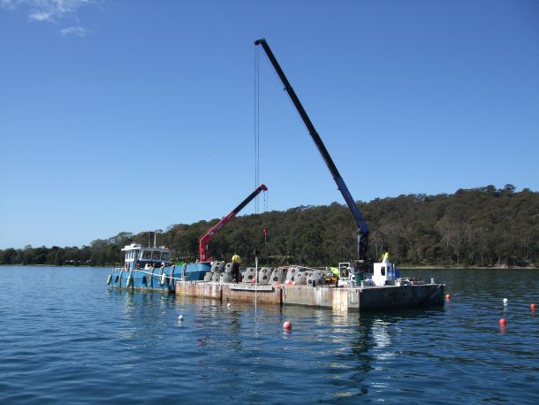 Lake Macquarie reef renovations